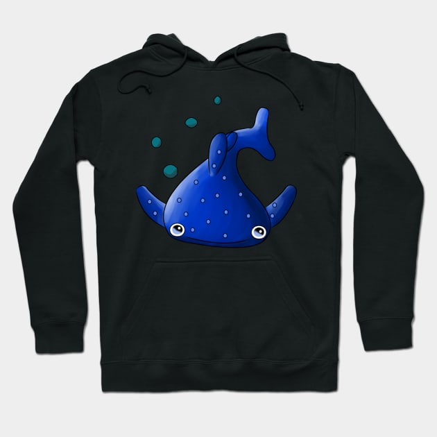 Kawaii Blue Whale Hoodie by cmjshop